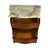 Antique French Provincial Walnut Two‑Drawer Nightstand With Marble Top For Sale - Image 4 of 12