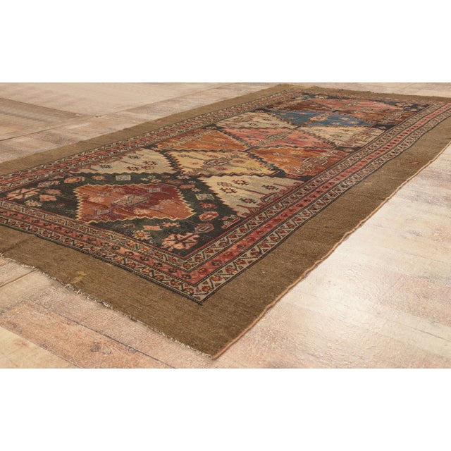 Navy Blue Late 19th Century Persian Malayer Rug, 04'11 X 09'07 For Sale - Image 8 of 9