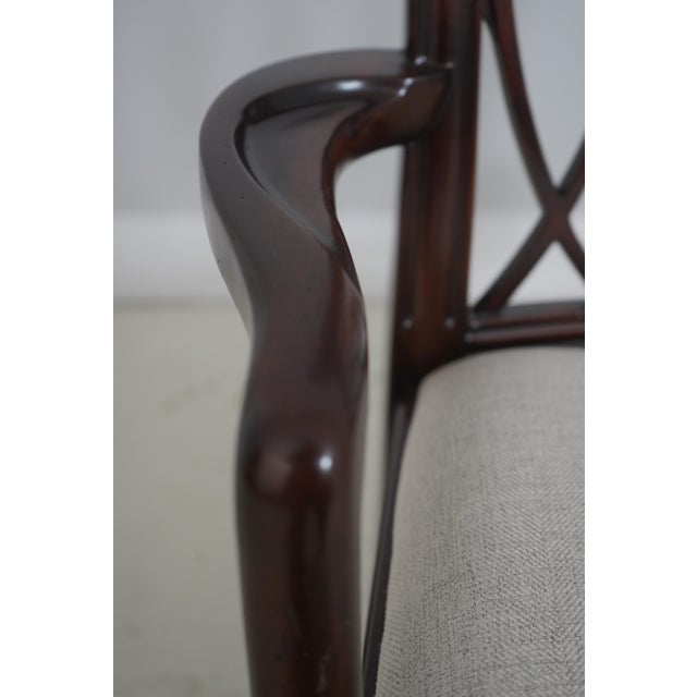 Theodore Alexander Chippendale Mahogany Armchair For Sale - Image 15 of 18