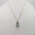 Early 21st Century Aquamarine and White Diamond Pendant Necklace in 14K Yellow Gold For Sale - Image 5 of 6