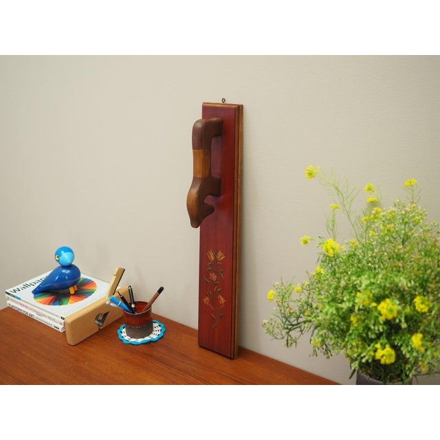 The wall ornament was made in the 1960s, Danish production. Made of wood. It makes an ideal decoration for the living...