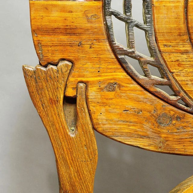 1980s Vintage Wooden Atlante Sculpture by Luciano Bertolotto, Italy, 1980s For Sale - Image 5 of 11