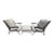 Pair of Italian Maurizio Tepestini Wrought Iron Chairs and Ottoman For Sale