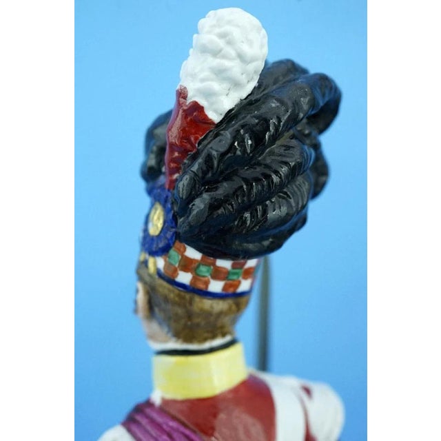 19th Century Porcelain Napoleonic Soldier Figurine from Capodimonte Manufacture, 1800s For Sale - Image 18 of 18