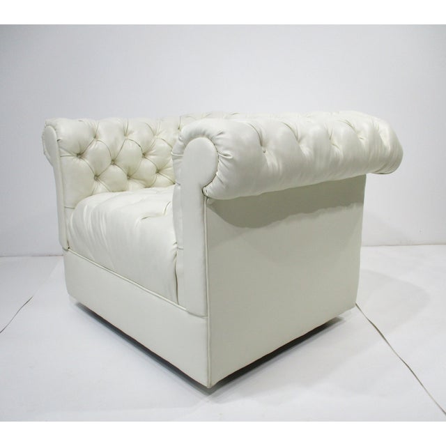 Milo Baughman Thayer Coggin Styled Tufted Lounge Chairs For Sale In Cincinnati - Image 6 of 12