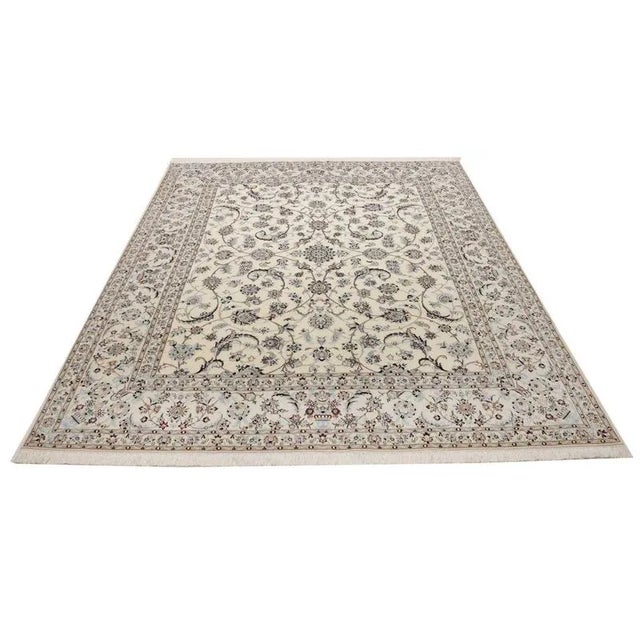 Nain Rug in Floral Pattern For Sale - Image 4 of 11
