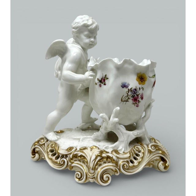 A Very Impressive Example of an English Blanc de Chine Moore Brothers Porcelain Centerpiece of outstanding quality and...