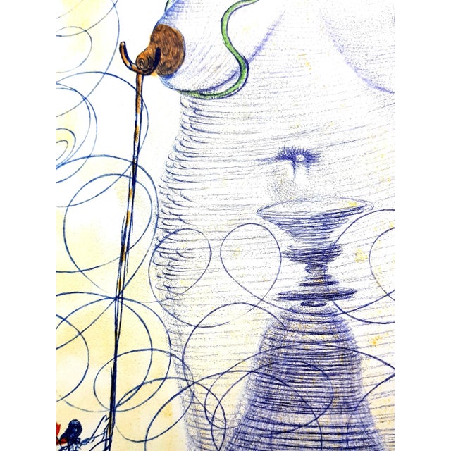 Large Flask Etching by Salvador Dali, 1967 For Sale - Image 6 of 8