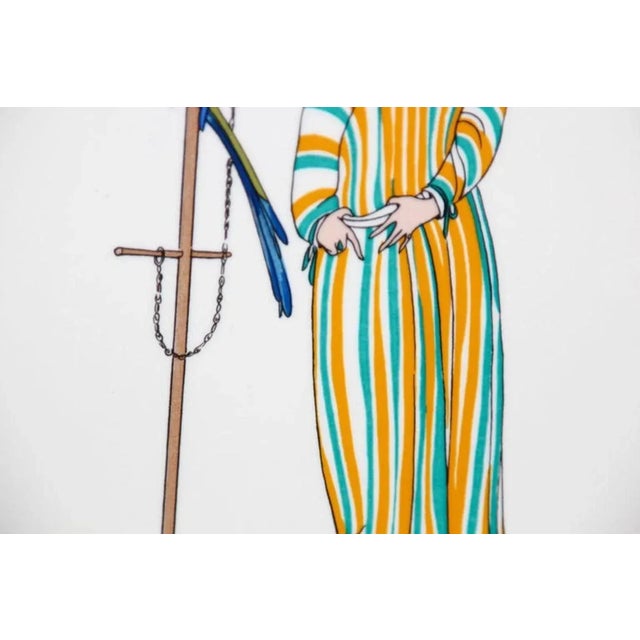 Late 20th Century Art Deco Design Porcelain Plate Collectible Villeroy and Boch For Sale - Image 5 of 13