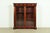 R. J. Horner Style American Empire Flame Mahogany Glass Front Double Bookcase, Circa 1880s For Sale - Image 10 of 10