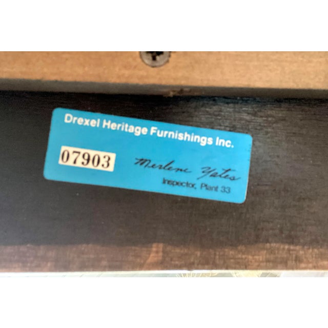 Hollywood Regency Chinoiserie Black & Gold Square Coffee Table, Drexel Et Cetera For Sale - Image 12 of 13