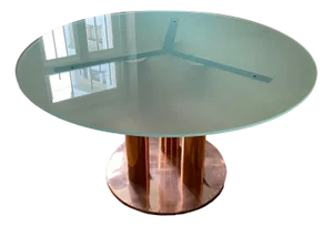 Copper Dining Table, France, 1970s