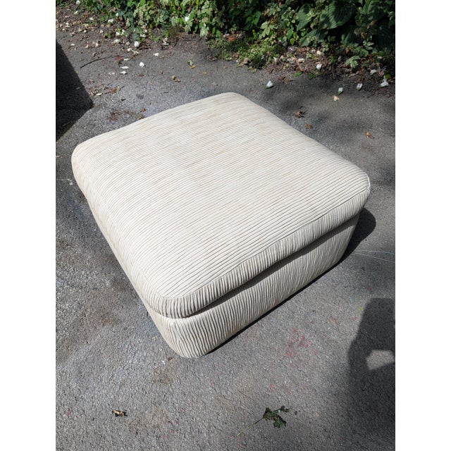 Mid-Century Modern 1990s Baker Furniture 2 Piece Sectional With Ottoman For Sale - Image 3 of 13