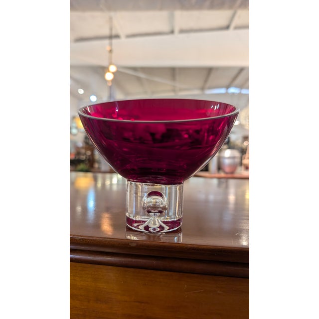 1970s Ruby Red Candy Dish For Sale - Image 12 of 14