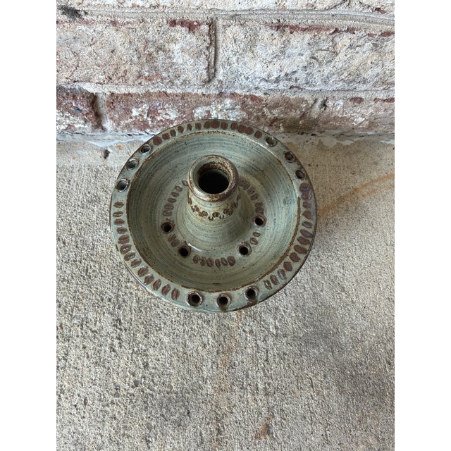 Vintage Ceramic Candle Holder, France For Sale In New York - Image 6 of 10