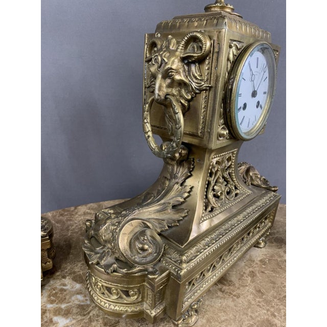 1920s Bronze Fireplace Trim, Early 20th Century, Set of 3 For Sale - Image 5 of 11