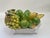 Gorgeous vintage Italian majolica white ceramic basket with grapes, bananas, and pears. Expertly hand-crafted in Italy....