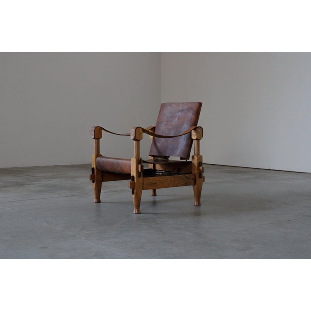 Brown Brazilian Safari Chair, 1960s For Sale - Image 8 of 8