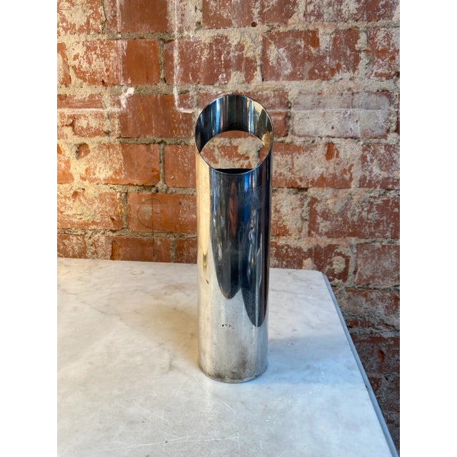 1970s 1970s Italian Silver Flower Vase For Sale - Image 5 of 6