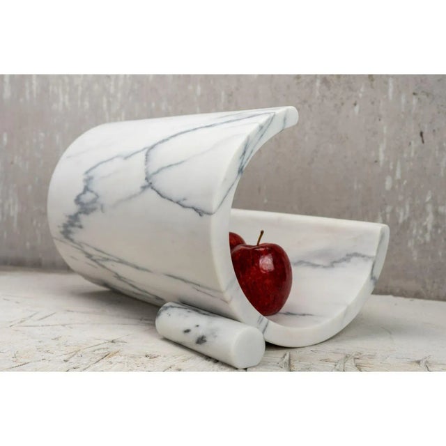 Balanced Marble Fruit Bowl by Essenzia For Sale - Image 4 of 6