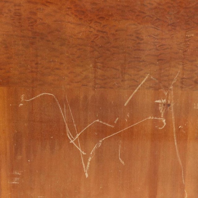 Vintage Double Bed in Maple Burl Veneer, 1950s For Sale - Image 5 of 9