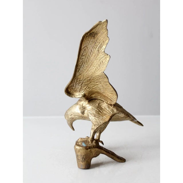 Vintage Brass Eagle Sculpture Chairish