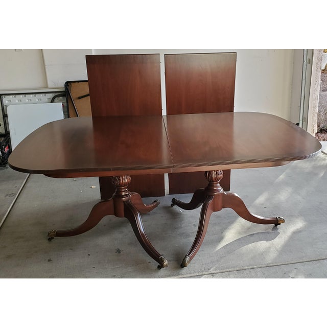 Beacon Hill Chippendale Mahogany Dining Room Table Circa 1940