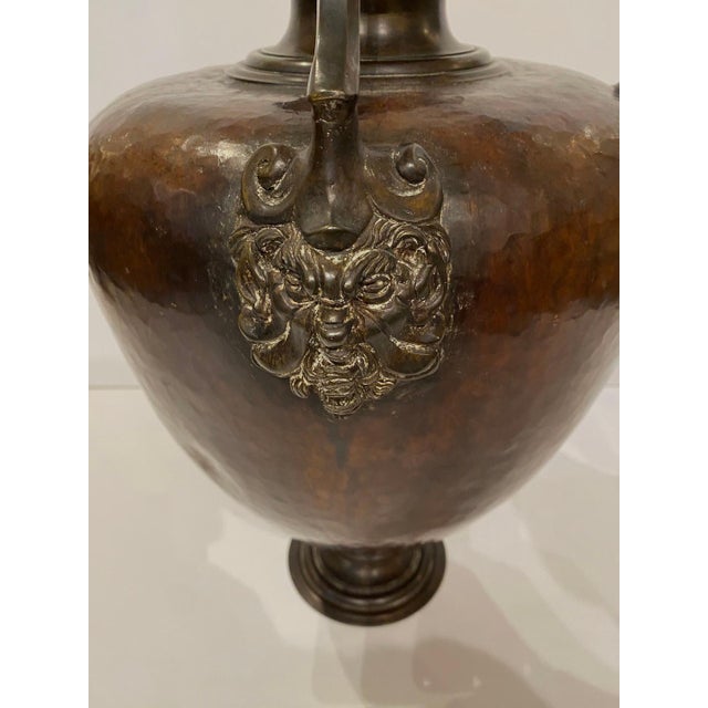Copper and Bronze Ewer For Sale - Image 4 of 7