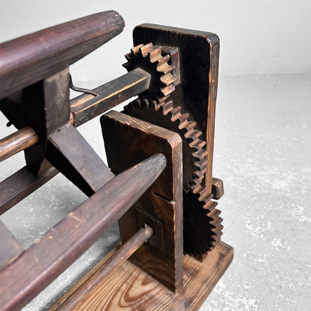 Brown Meiji Era Itomaki Spinning Wheel, Japan, 1890s For Sale - Image 8 of 16