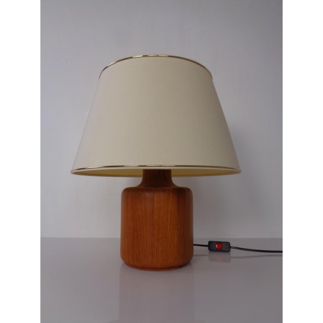 Vintage Teak Table Lamp from Kirk, Denmark, 1960s For Sale - Image 12 of 12