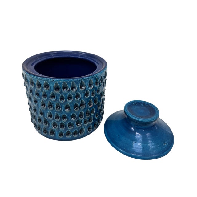 Italian Midcentury Italian Pottery Jar For Sale - Image 3 of 6