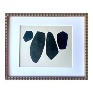 2025 " Il Amplesso" Abstract Minimalist Painting on Cotton Paper by Artist r.k. Red For Sale