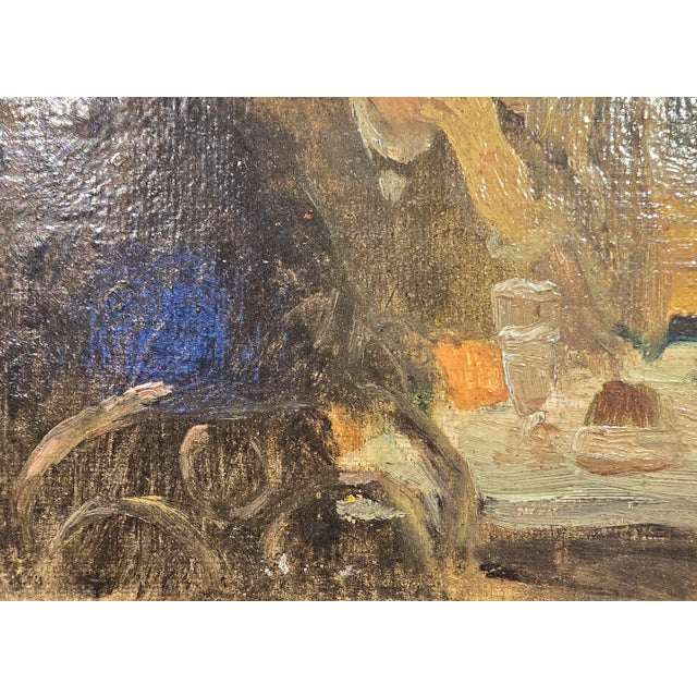 Lucien Laurent Gsell -19th Century Belle Epoque Café Scene, Oil Painting For Sale - Image 9 of 12
