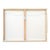 Naturalistic animal painting by contemporary artist Matthew Paoletti. The work features a brown and white cow standing in...