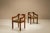 1970s Dining Chairs in Stained Ash and Green Leatherette, Italy, 1970s, Set of 6 For Sale - Image 5 of 13