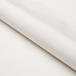 SAMPLE - Schumacher X Mark D. Sikes Gracie Solid Strie Fabric In Ivory For Sale