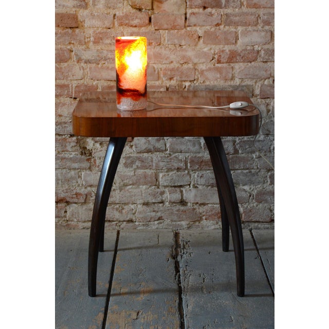 Glass Mid-Century Table Lamp in Marble Glass, Czech, 1960s For Sale - Image 7 of 8