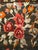 Vintage Caucasian Karabagh Kilim, Flat-Woven Wool, Allover Floral Pattern, Chocolate & Red, 7x13 For Sale - Image 14 of 15