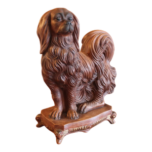 Terracotta Dog Sculpture- A King Charles Spaniel