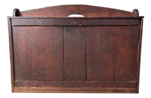 Antique Japanese Wooden Storage Box, 1900s