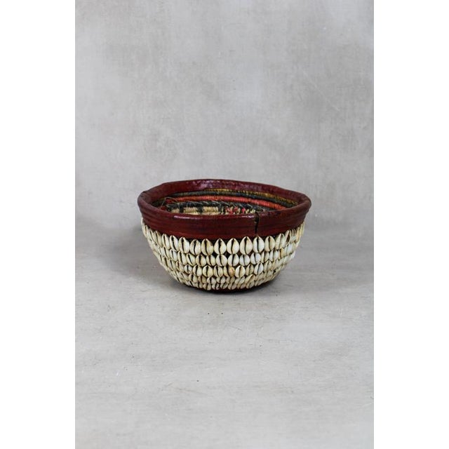 Vintage Hausa Bowl in Leather For Sale - Image 3 of 5
