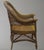 Arts & Crafts Early 20th Century Antique English Mustard Wicker Arts and Crafts Armchair For Sale - Image 3 of 5