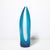 Cerulean Mid-Century Hand-Blown Cerulean Blue Murano Glass Vase W/ Battuto Texturing For Sale - Image 8 of 16