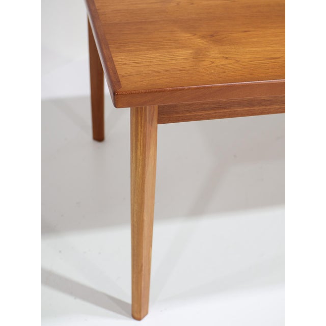 Vintage Danish Extendable Dining Table in Teak, 1960s For Sale - Image 9 of 16