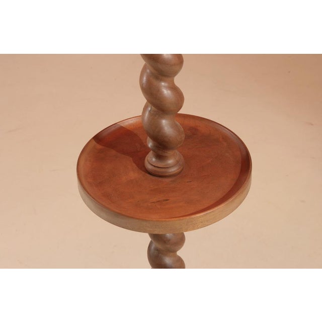 French Sculptural Floor Lamp in Twisted Wood, 1930s For Sale - Image 6 of 12