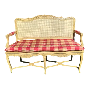 Vintage Cane Bench