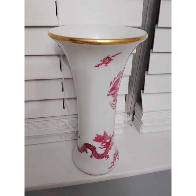 Ceramic Early 20th Century Meissen Vase For Sale - Image 7 of 12