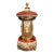 Vintage Italian Capodimonte Porcelain Musical Carousel Cigarette & Lipstick Dispenser (Jg) For Sale