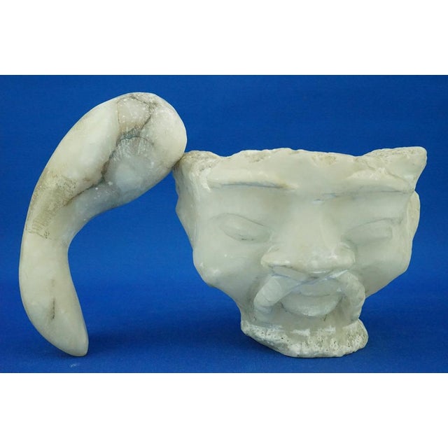 Anthropomorphic Marble Mortar with a Face by Ernesto Canto Da Maya, 1800s For Sale - Image 12 of 18