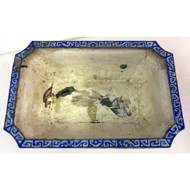 18th Century Chinese Canton Enamel Jardiniere Bonsai Container With Exquisite Decorations For Sale - Image 12 of 18